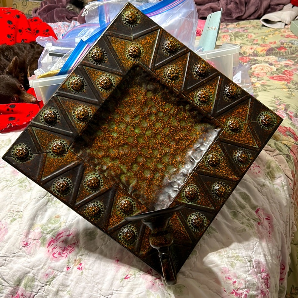 Bronze/Brown Colored Candle Holder Wall Decor from Home Goods Store.